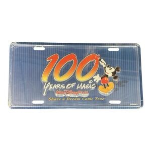 Walt Disney World 100 Years of Magic Vintage License Plate